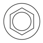 empreinte hexagonale