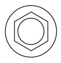 empreinte hexagonale